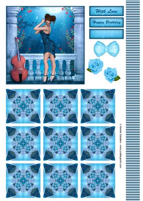 Moonight Beauty Musical Topper & Tiles