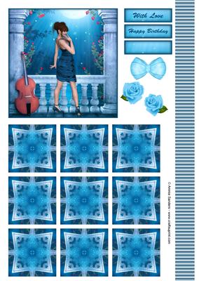 Moonight Beauty Musical Topper & Tiles