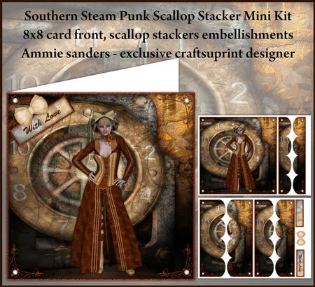 Southern Steam Punk 8x8 Scallop Side Stacker Mini Kit