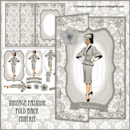 Vintage Fashion Beauty Fold Back Mini Kit