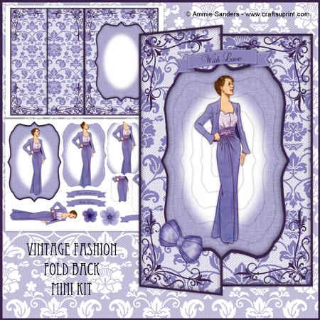 Vintage Fashion Beauty Fold Back Mini Kit