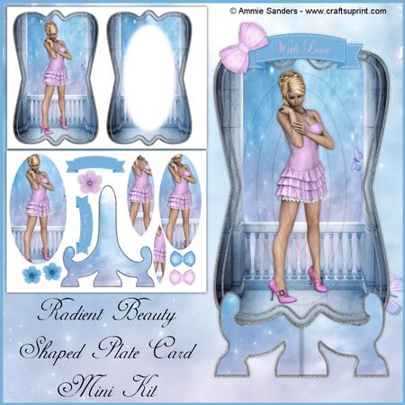 Pretty in Pink Shaped Plate Card Mini Kit