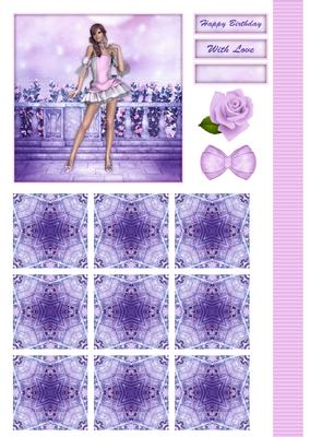 Sugar Doll's Fantasy Rose Garden Topper & Tiles