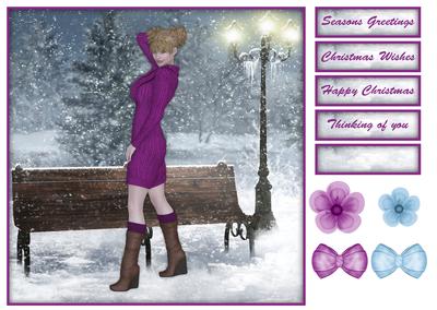 Knit Wear Winter Fashion 8x8 Topper