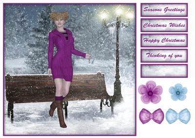 Knit Wear Winter Fashion 8x8 Topper