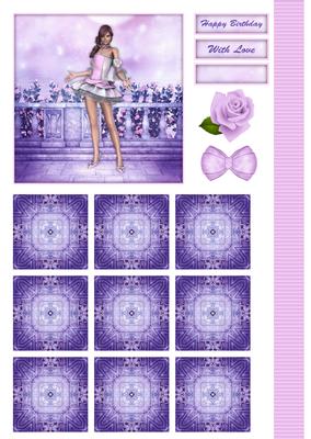 Sugar Doll's Fantasy Rose Garden Topper & Tiles