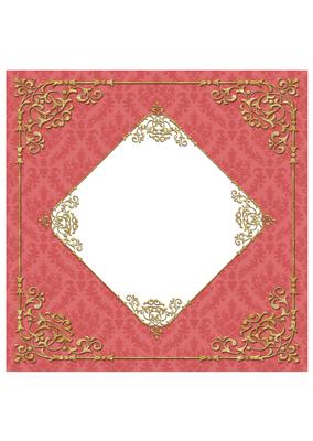 Fancy Frame 8x8 Blank Card Front - Earthy Shade