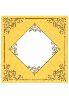 Fancy Frame 8x8 Blank Card Front - Earthy Shade