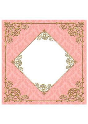 Fancy Frame 8x8 Blank Card Front - Earthy Shade