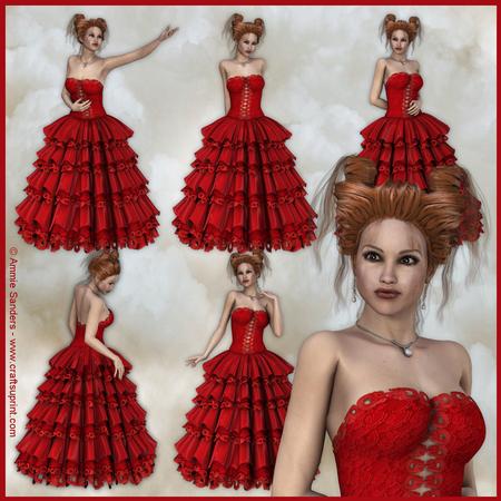 Lady in Red , Ball Gown 5 Cu4cu Png Graphics