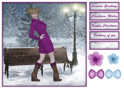 Knit Wear Winter Fashion 8x8 Topper