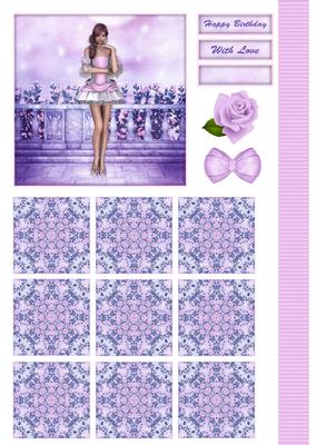 Sugar Doll's Fantasy Rose Garden Topper & Tiles