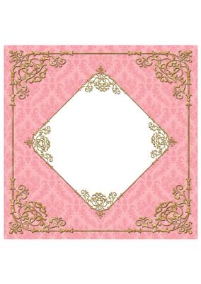 Fancy Frame 8x8 Blank Card Front - Rich Shade