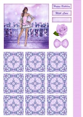 Sugar Doll's Fantasy Rose Garden Topper & Tiles