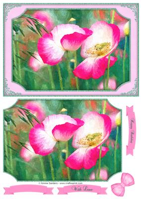 Pretty Wild Flowers Watercolour Quick Card