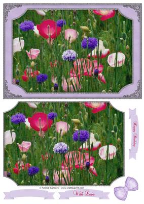 Pretty Wild Flowers Quick Card