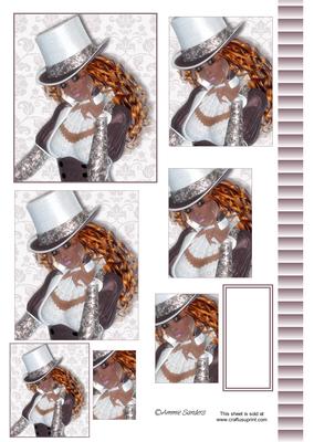 Beautiful Ethnic Lady Wearing a Hat Pyramid