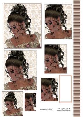 Beautiful Lady in Lace Pyramid