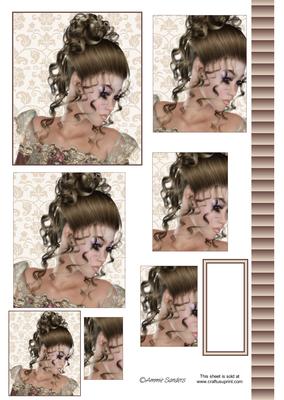 Beautiful Lady in Lace Pyramid