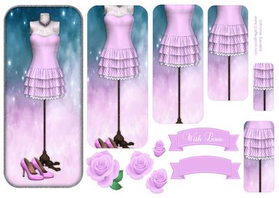 Beautiful Pink Ruffle Dress Fashion Pyramid