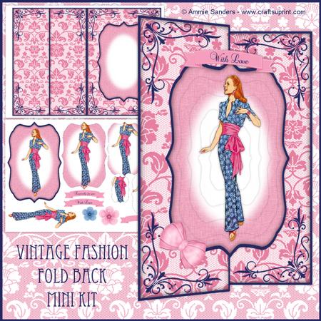 Vintage Fashion Beauty Fold Back Mini Kit