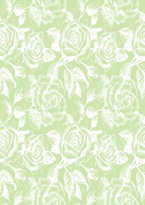 Vintage Rose A4 Backing Paper - Bright Shade