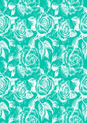 Vintage Rose A4 Backing Paper - Bright Shade