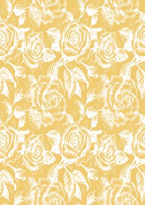 Vintage Rose A4 Backing Paper - Earthy Shade