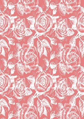 Vintage Rose A4 Backing Paper - Earthy Shade