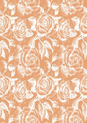 Vintage Rose A4 Backing Paper - Earthy Shade