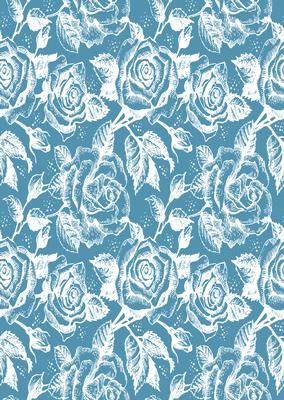Vintage Rose A4 Backing Paper - Earthy Shade