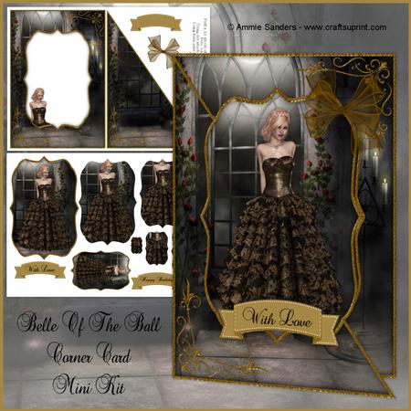 Belle of the Ball A5 Corner Card & Decoupage Mini Kit