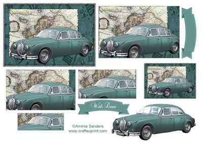 Vintage Car Pyramid Topper & Embellishments