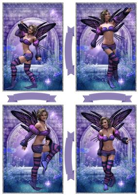Butterfly Fairy Toppers & Sentiments Plaques