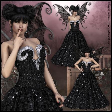 Beautiful Dark Fairy 3 Cu4cu Png Graphics