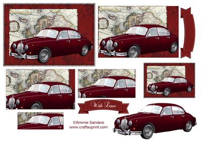 Vintage Car Pyramid Topper & Embellishments