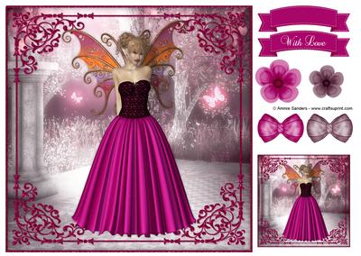 Magical Fairy 8x8 Topper & Embellishments