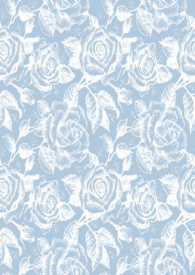 Vintage Rose A4 Backing Paper - Rich Shade