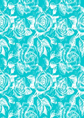 Vintage Rose A4 Backing Paper - Rich Shade