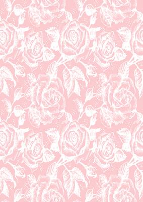 Vintage Rose A4 Backing Paper - Rich Shade