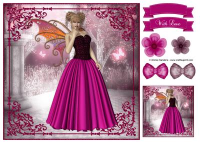 Magical Fairy 8x8 Topper & Embellishments
