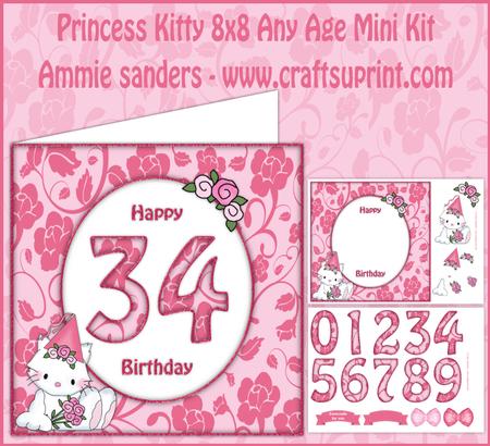 Princess Kitty Any Age 8x8 Mini Kit