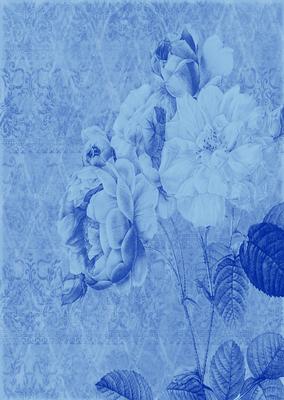 Tattered Rose A4 Backing Paper - Rich Shade