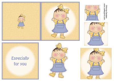 Sweet Little Tiny Tot 4x4 Quick Card