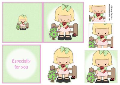 Rosie's Garden 4x4 Quick Card