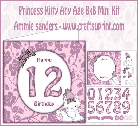 Princess Kitty Any Age 8x8 Mini Kit