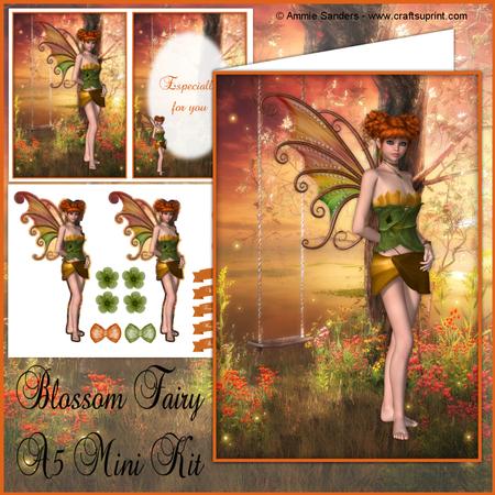 Autumn Blossom Fairy A5 Easy Cut Mini Kit