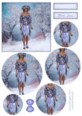 Mother Nature Winter Topper & Decoupage