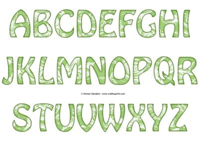 Vintage Rose Alphabet - Bright Shade