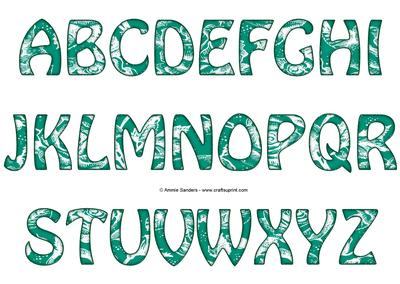 Vintage Rose Alphabet - Bright Shade